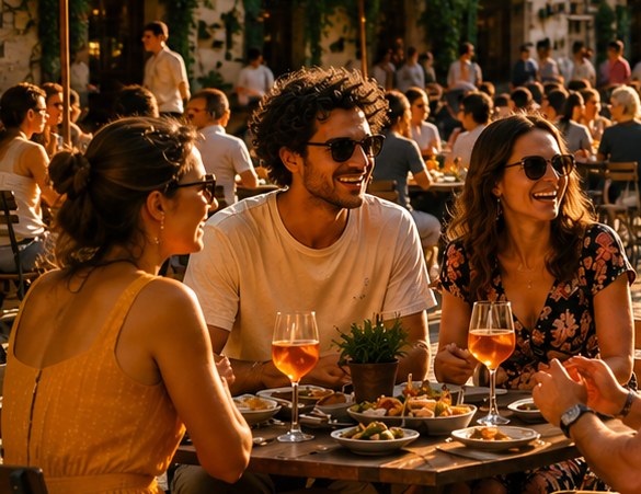 Aperitivo mit Freunden